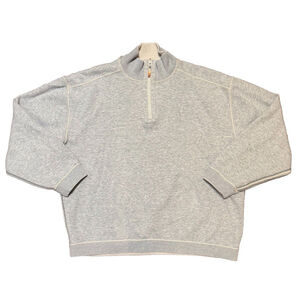 Tommy Bahama Men's Reversible Pullover Sweater Beige/Gray Size:S Cotton